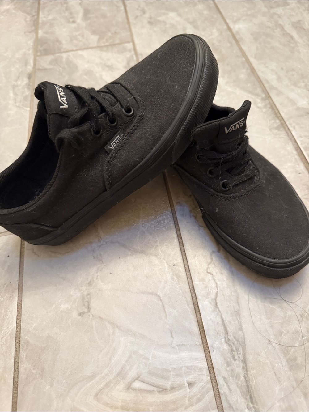 Vans Kids Black Low-Top Sneakers
